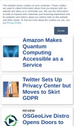 How technewsworld.com looks like on a mobile device such as an iPhone.