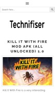 How technifiser.com looks like on a mobile device such as an iPhone.