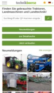 How technikboerse.com looks like on a mobile device such as an iPhone.