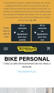 How technogym.com looks like on a mobile device such as an iPhone.