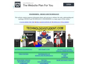 How technologystudent.com looks like on a tablet such as an iPad.