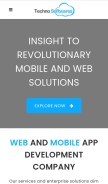 How technosoftwares.com looks like on a mobile device such as an iPhone.