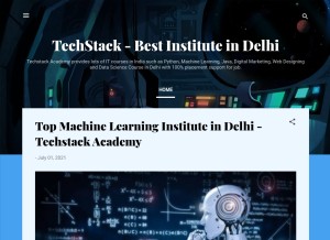 How techstackacademyindia.blogspot.com looks like on a tablet such as an iPad.