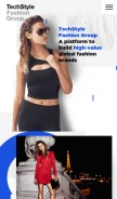 How techstyle.com looks like on a mobile device such as an iPhone.