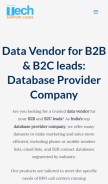 How techsupportleads.com looks like on a mobile device such as an iPhone.