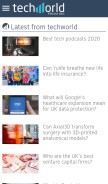 How techworld.com looks like on a mobile device such as an iPhone.