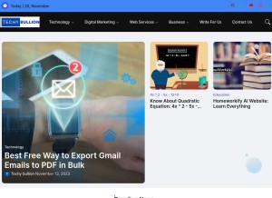 How techybullion.com looks like on a tablet such as an iPad.