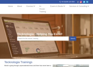 How tecknologia.co.uk looks like on a tablet such as an iPad.