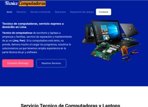 How tecnicodecomputadoras.net looks like on a tablet such as an iPad.