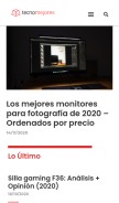 How tecnomejores.com looks like on a mobile device such as an iPhone.