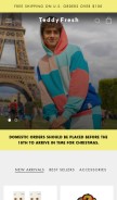 How teddyfresh.com looks like on a mobile device such as an iPhone.