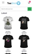 How teeshirt21.com looks like on a mobile device such as an iPhone.