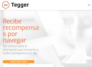 How tegger.io looks like on a tablet such as an iPad.