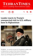 How tehrantimes.com looks like on a mobile device such as an iPhone.