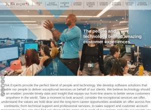 How tek-experts.com looks like on a tablet such as an iPad.