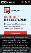 How teksavvy.com looks like on a mobile device such as an iPhone.