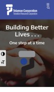 How telamon.org looks like on a mobile device such as an iPhone.