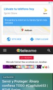 How teleame.com looks like on a mobile device such as an iPhone.