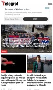 How telegraf.rs looks like on a mobile device such as an iPhone.