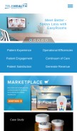 How telehealth.com looks like on a mobile device such as an iPhone.