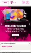 How telekom.hu looks like on a mobile device such as an iPhone.