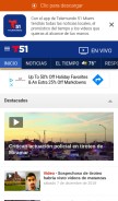 How telemundo51.com looks like on a mobile device such as an iPhone.