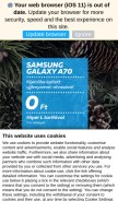 How telenor.hu looks like on a mobile device such as an iPhone.