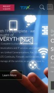 How telepacific.com looks like on a mobile device such as an iPhone.