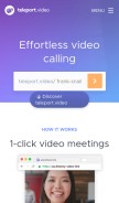 How teleport.video looks like on a mobile device such as an iPhone.