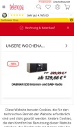 How teleropa.de looks like on a mobile device such as an iPhone.