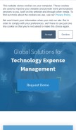 How telesoft.com looks like on a mobile device such as an iPhone.