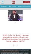 How telestar.fr looks like on a mobile device such as an iPhone.