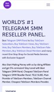 How telesubs.com looks like on a mobile device such as an iPhone.