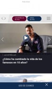 How televisa.com looks like on a mobile device such as an iPhone.