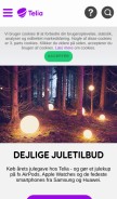 How telia.dk looks like on a mobile device such as an iPhone.
