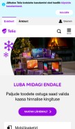 How telia.ee looks like on a mobile device such as an iPhone.