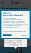 How telio.no looks like on a mobile device such as an iPhone.