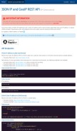 How telize.com looks like on a mobile device such as an iPhone.