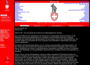 How tell.ch looks like on a tablet such as an iPad.