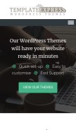 How templateexpress.com looks like on a mobile device such as an iPhone.