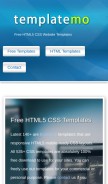 How templatemo.com looks like on a mobile device such as an iPhone.