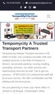 How tempomycity.com looks like on a mobile device such as an iPhone.
