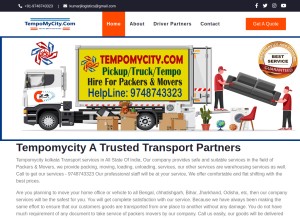 How tempomycity.com looks like on a tablet such as an iPad.