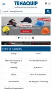 How tenaquip.com looks like on a mobile device such as an iPhone.