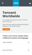 How tennantco.com looks like on a mobile device such as an iPhone.