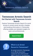 How tennesseearrests.com looks like on a mobile device such as an iPhone.