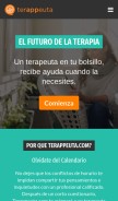 How terappeuta.com looks like on a mobile device such as an iPhone.