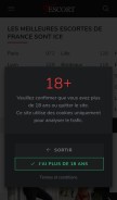 How tescort.com looks like on a mobile device such as an iPhone.