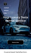 How teslarents.com looks like on a mobile device such as an iPhone.