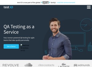 How test.io looks like on a tablet such as an iPad.
